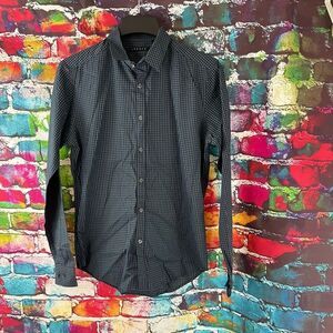 Theory Long Sleeve Plaid Button Down Shirt Men's Size XS